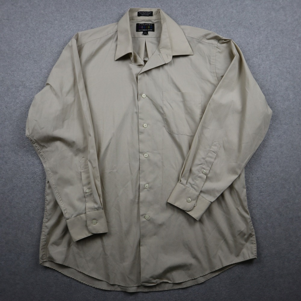 Colours Alexander Julian Dress Shirt Mens L 16-16.5 32/33 Long Sleeve Button Up
